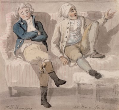 Noel Desenfans and Sir Francis Bourgeois by Paul Sandby